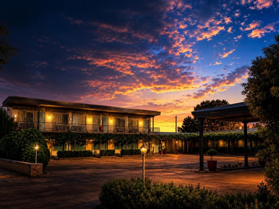 Property building, Sunset
