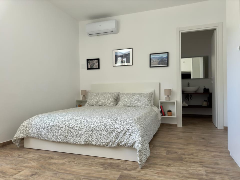 Bed, Photo of the whole room, Bedroom, air conditioner