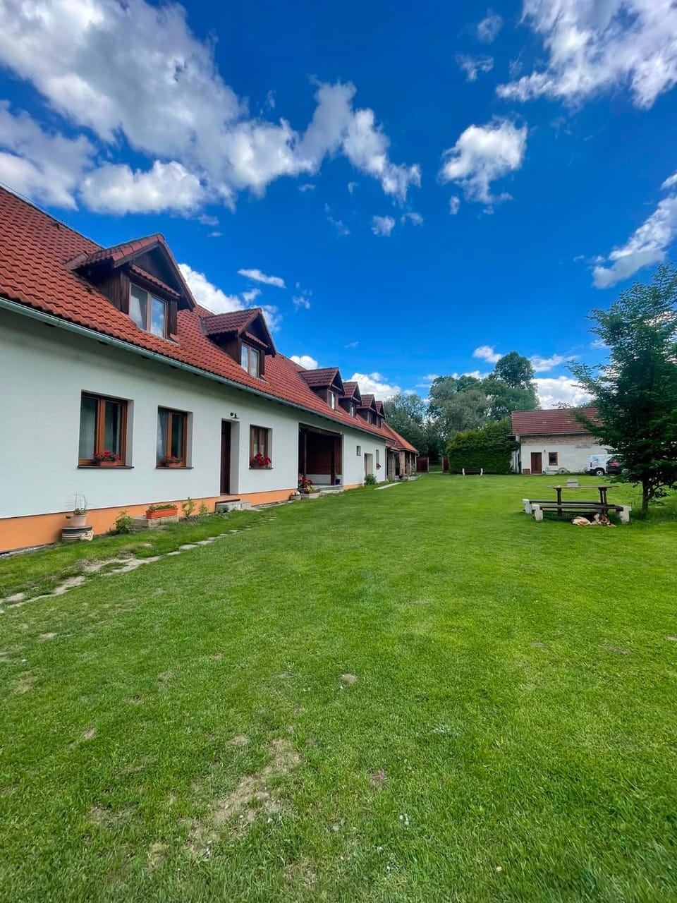 Property building, Spring, Day, Garden view