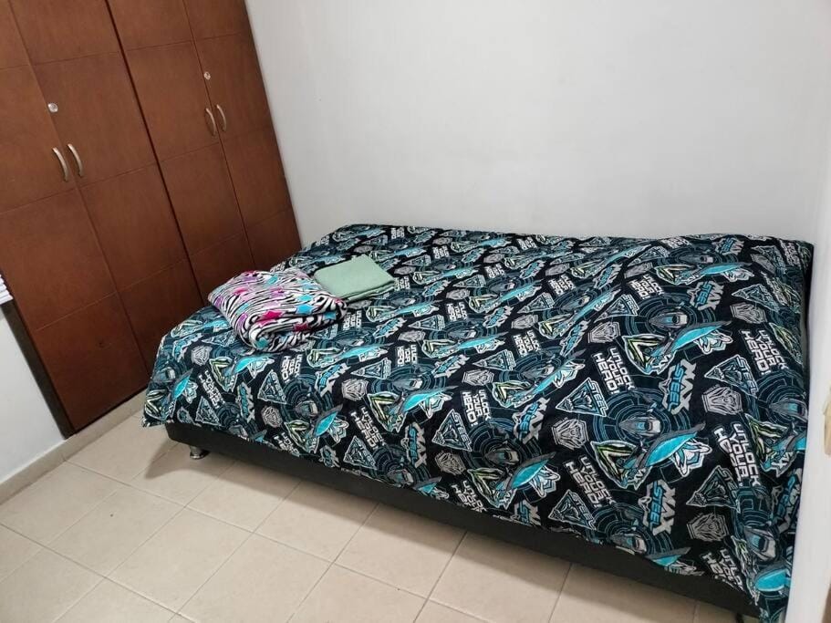 Bed, Photo of the whole room, Bedroom, wardrobe