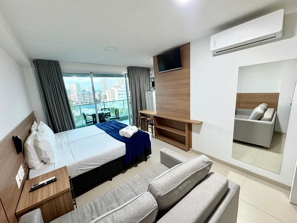 Bed, Bedroom, air conditioner