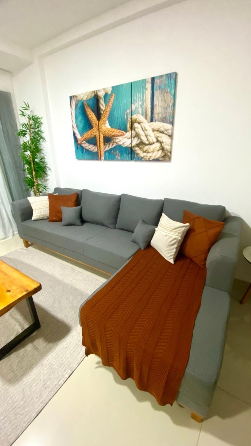 Apartamento frente ao Mar em Resort Pé na Areia Apartment in Vila Canaa