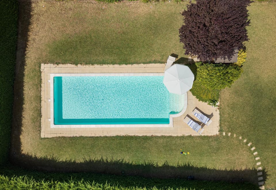 Bird's eye view, Garden, Garden view, Pool view, Swimming pool, sunbed