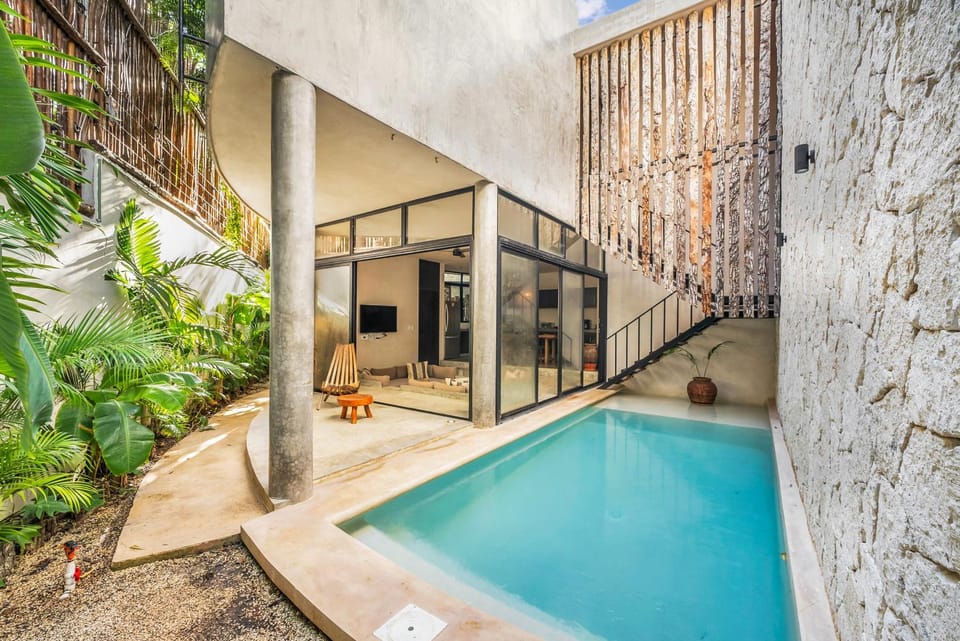 Property building, Patio, Pool view, Swimming pool, Swimming pool