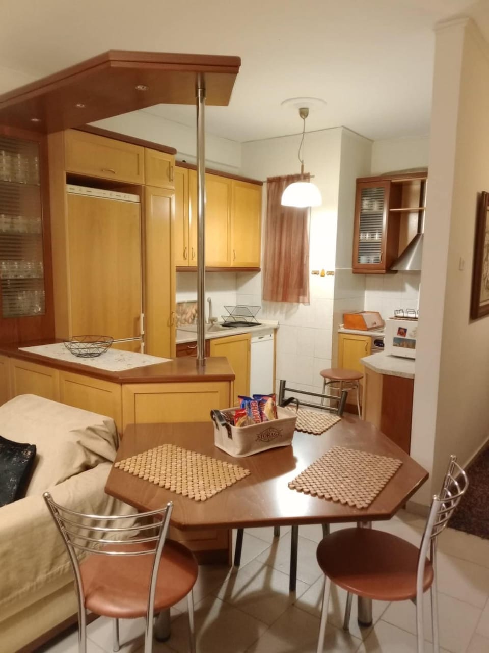 Kitchen or kitchenette, oven, stove