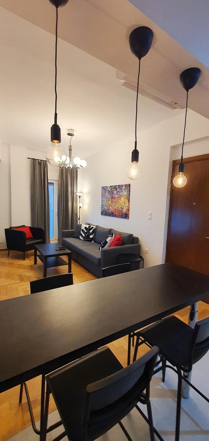 Living room, Seating area, Dining area