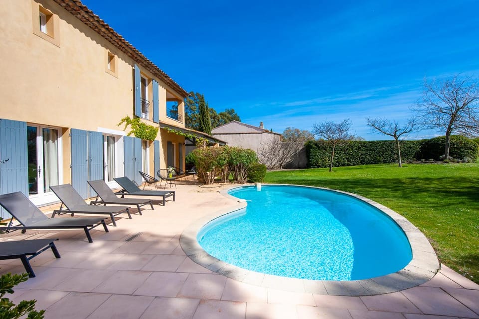 Patio, Garden, Pool view, Swimming pool, sunbed