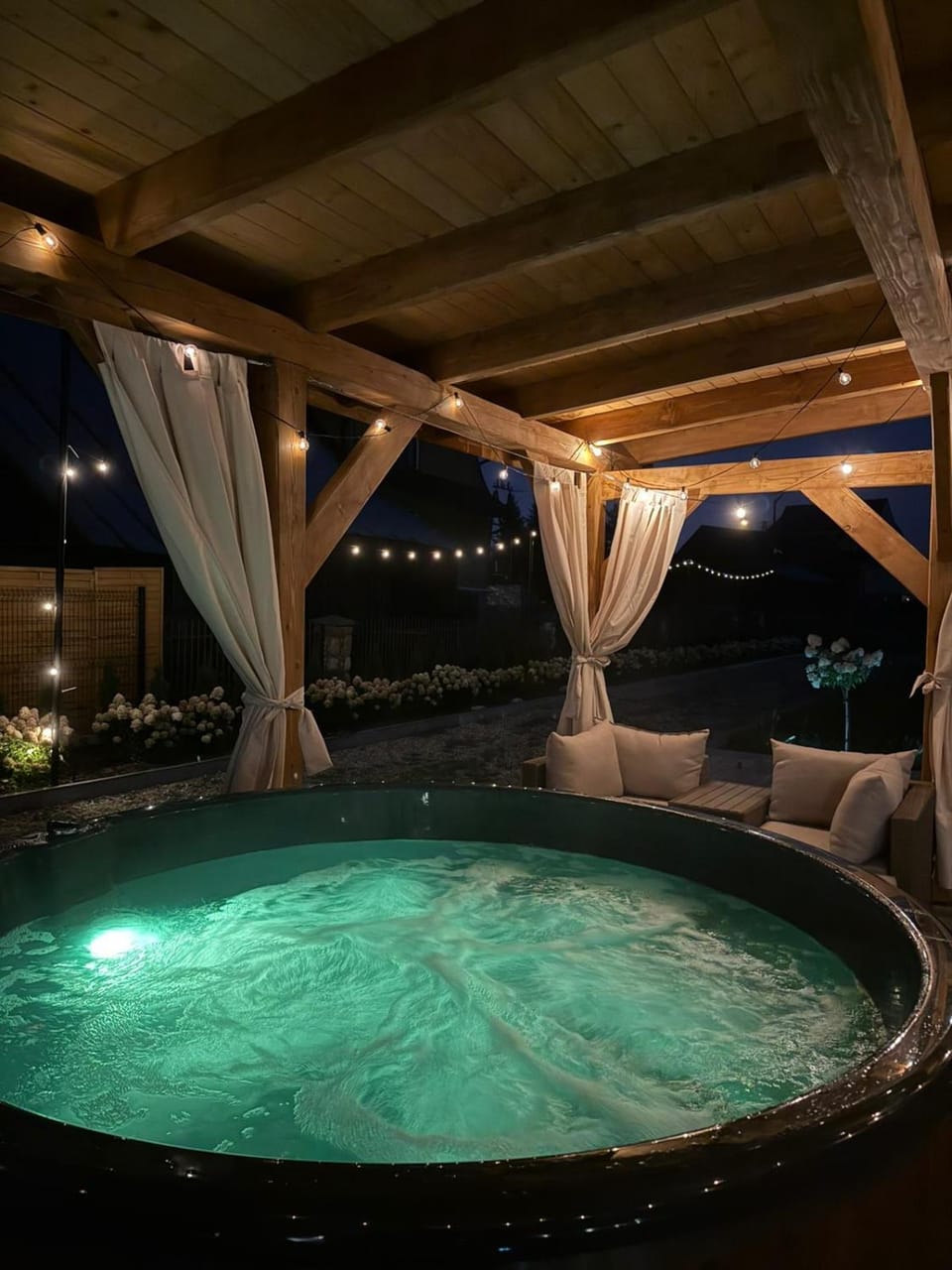 Night, Garden, Hot Tub, Spa and wellness centre/facilities, Area and facilities