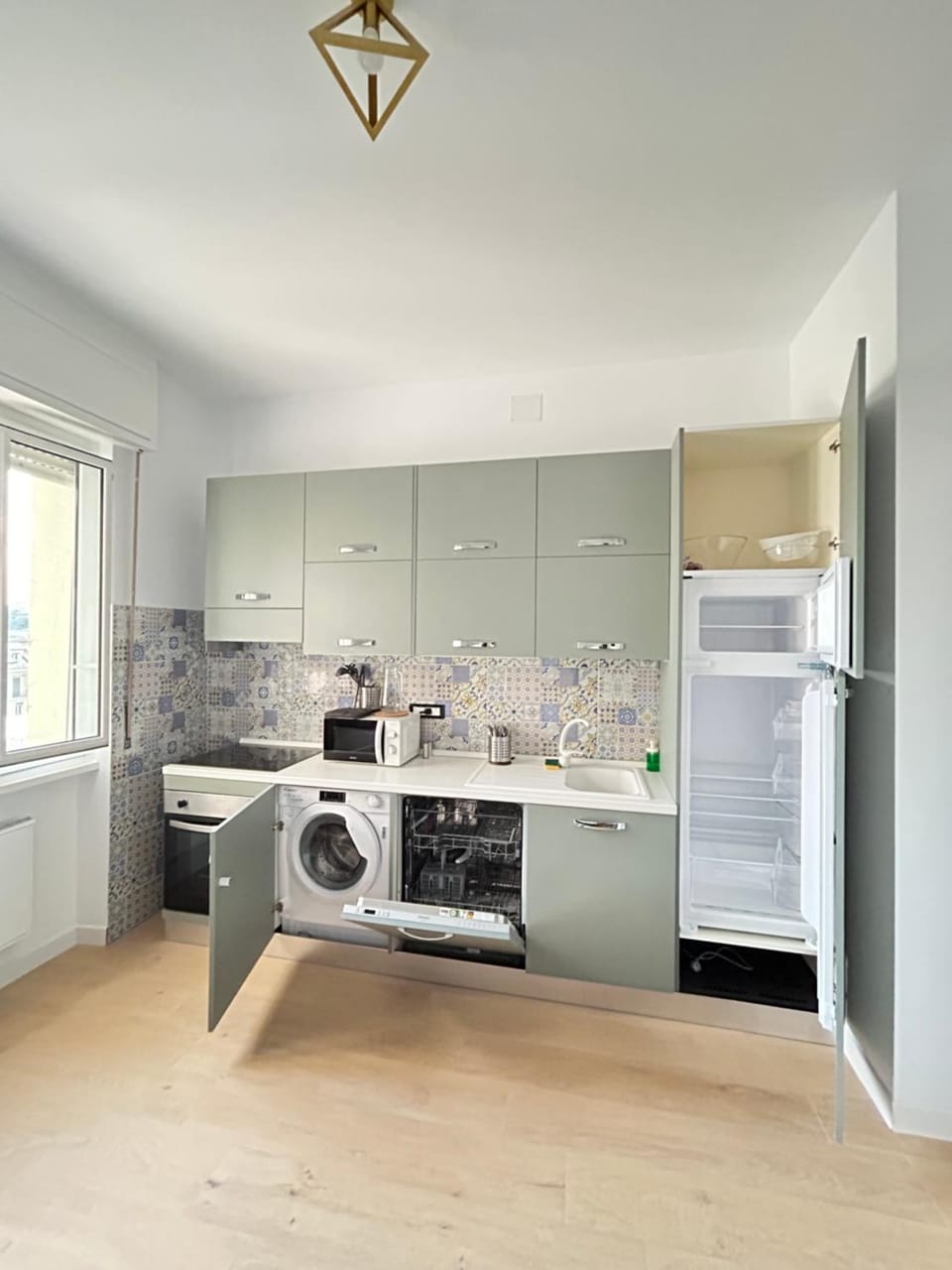 Kitchen or kitchenette, dishwasher, microwave, oven, pet friendly, stove, washing machine