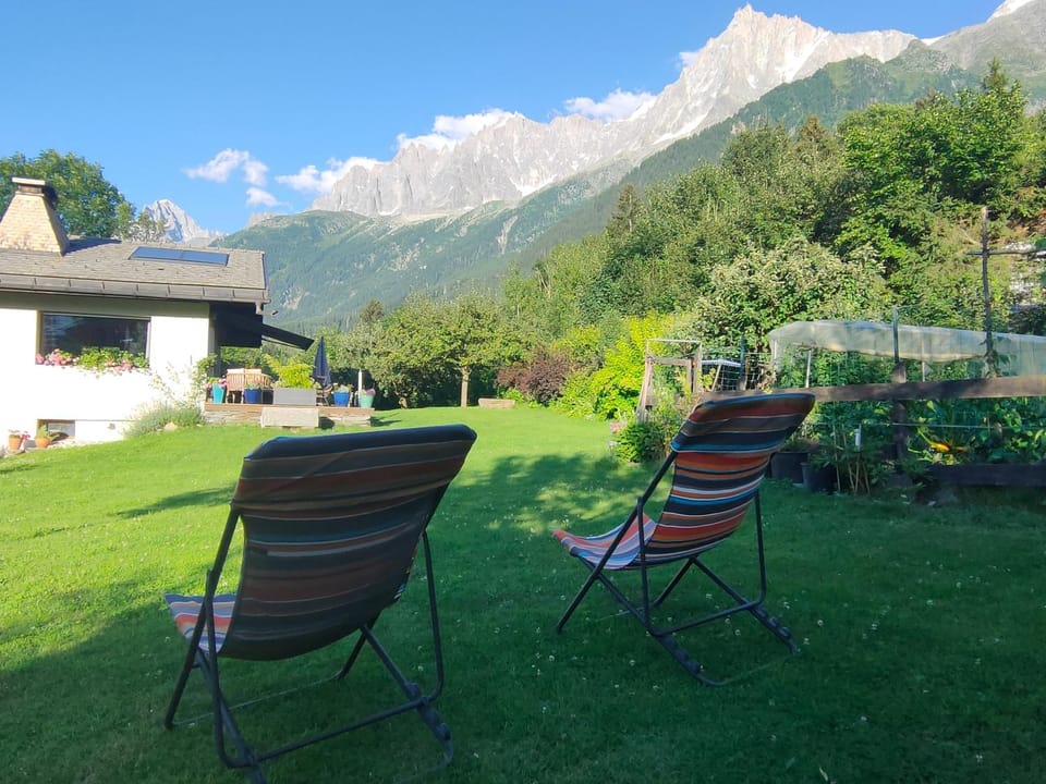 Mountain view, sunbed
