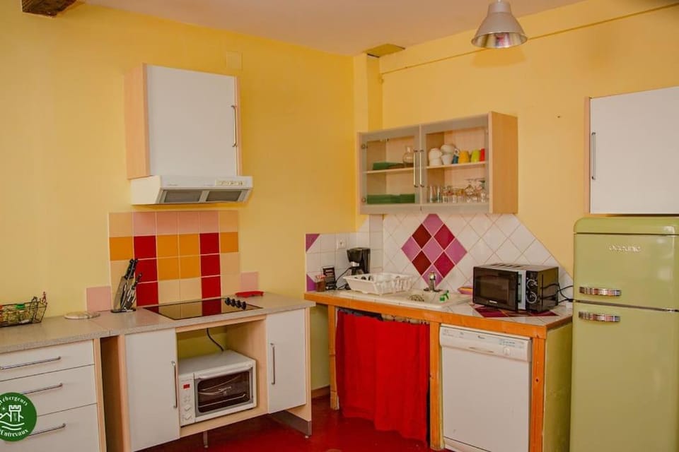 Kitchen or kitchenette, dishwasher, oven, stove, toaster
