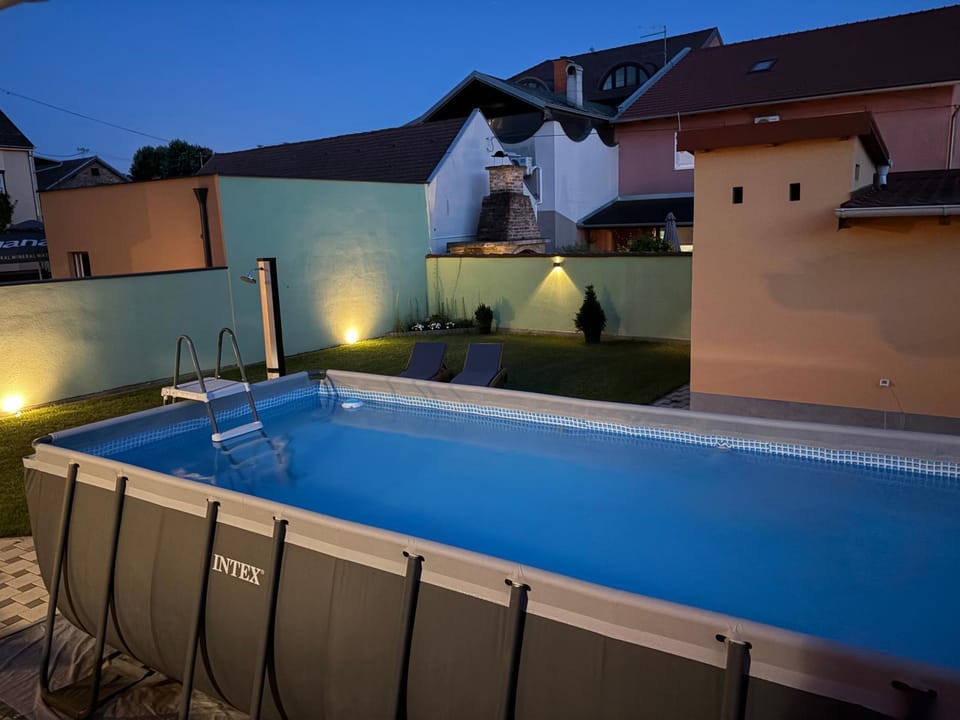 Shower, Summer, Swimming pool, sunbed