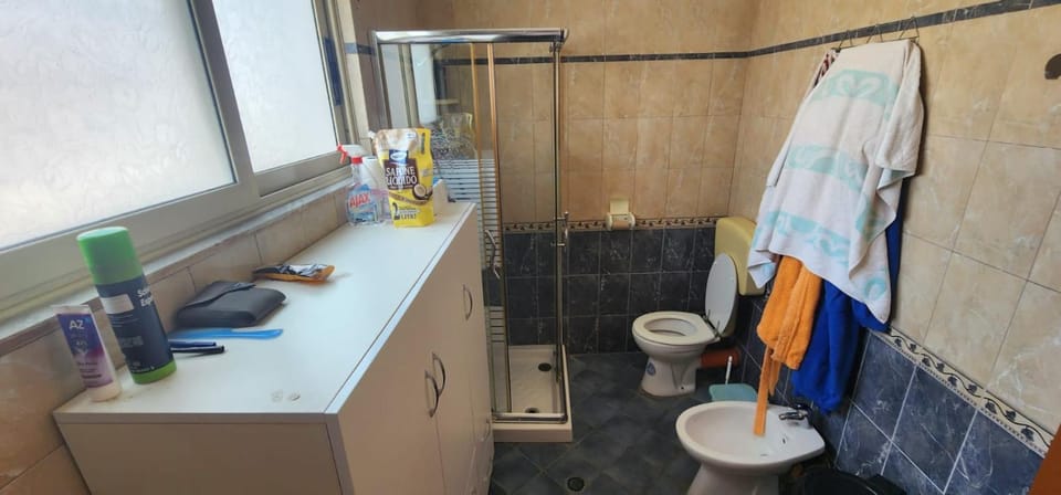 Shower, Toilet, Bathroom, bidet, towels