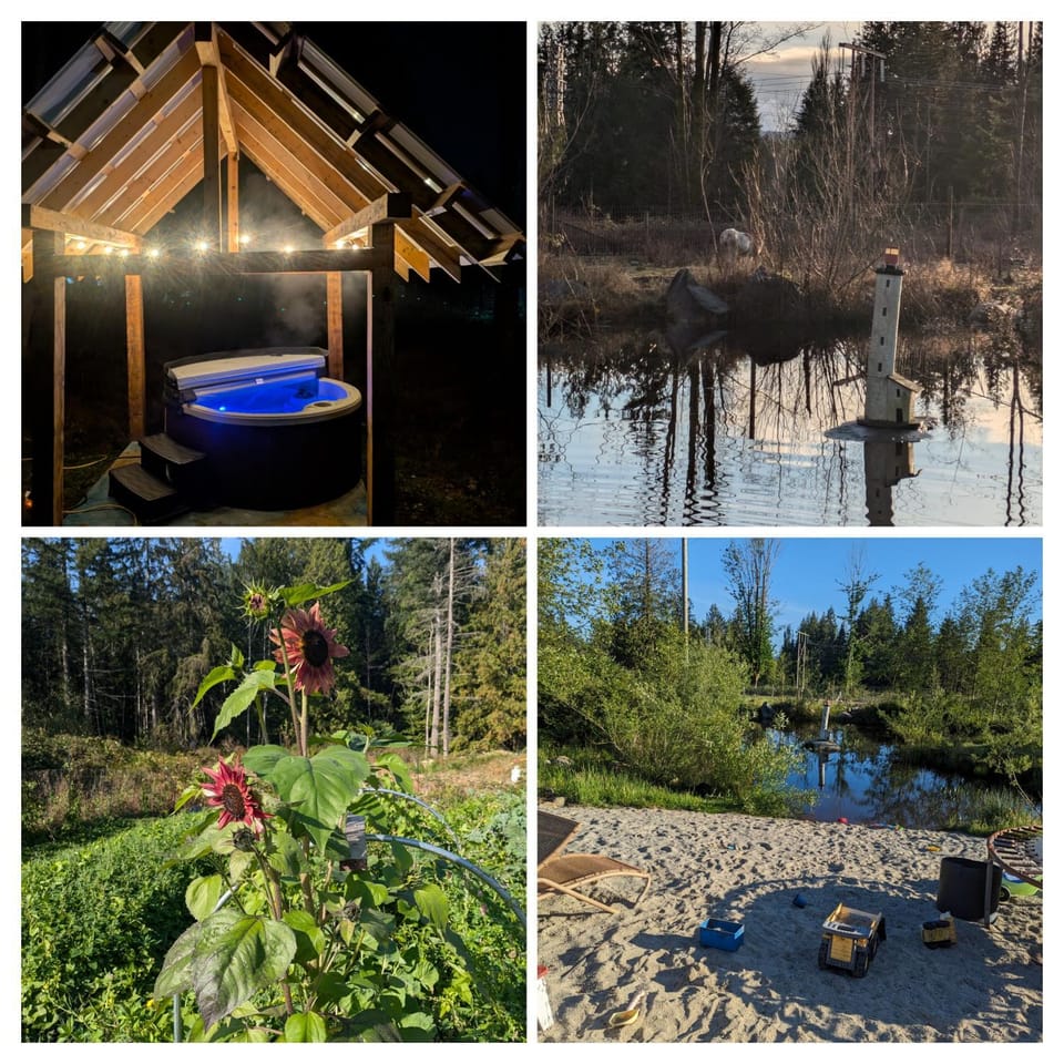 Mushroom Cabin on Homestead w Hot Tub Cabin in Vancouver Island