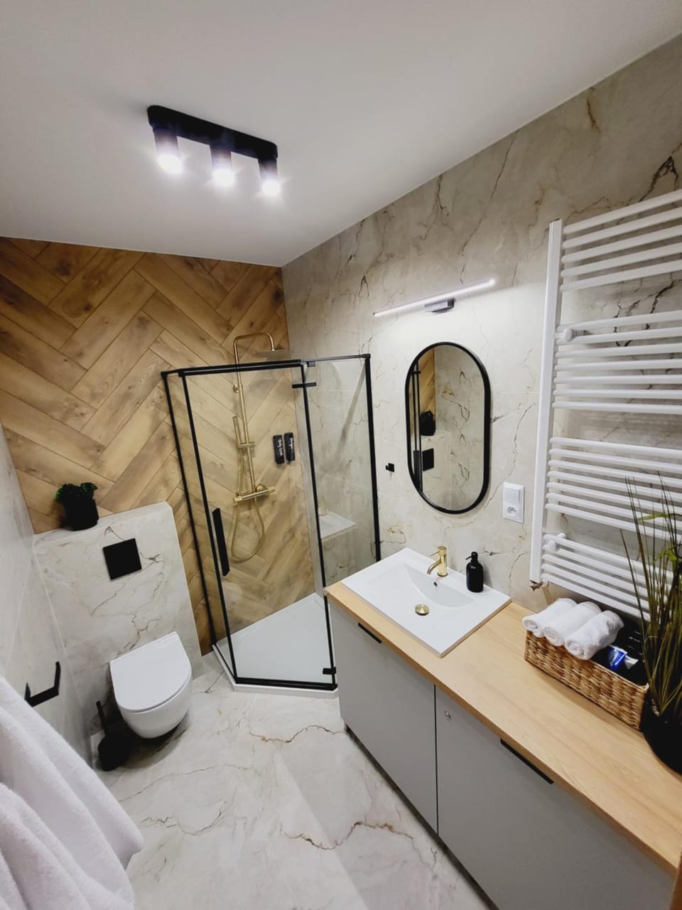 Shower, Toilet, Bathroom, towels