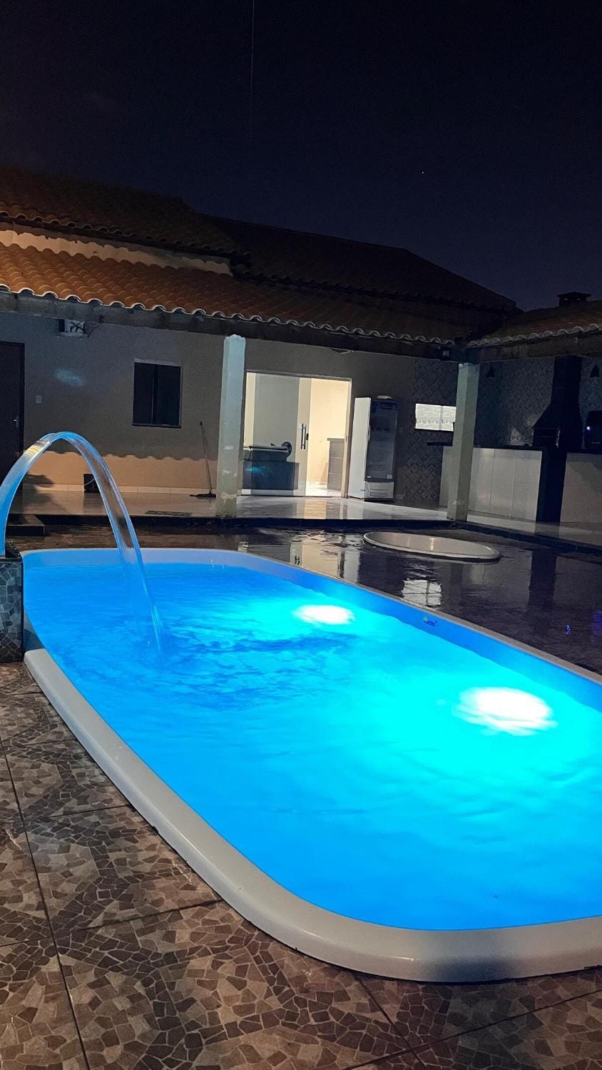Night, Swimming pool
