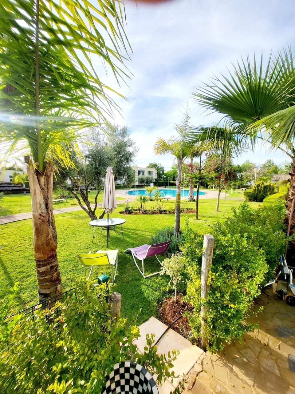 Garden, Garden view, Pool view, Swimming pool, sunbed