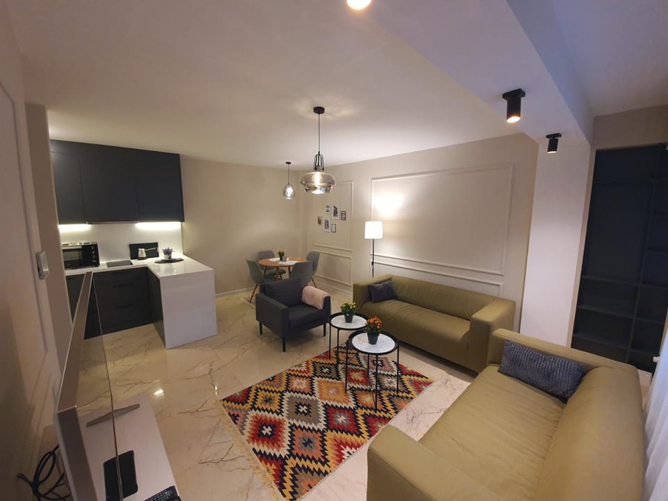 TV and multimedia, Kitchen or kitchenette, Living room, Seating area, Dining area, oven, stove