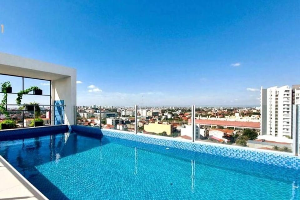 Amplio dpto de 2 dorm y balcón Como en Casa-Scz Apartment in Santa Cruz de la Sierra