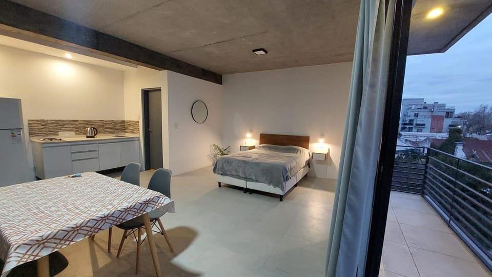 Bed, Balcony/Terrace, Kitchen or kitchenette, Living room, Photo of the whole room, Seating area, Dining area, Bedroom