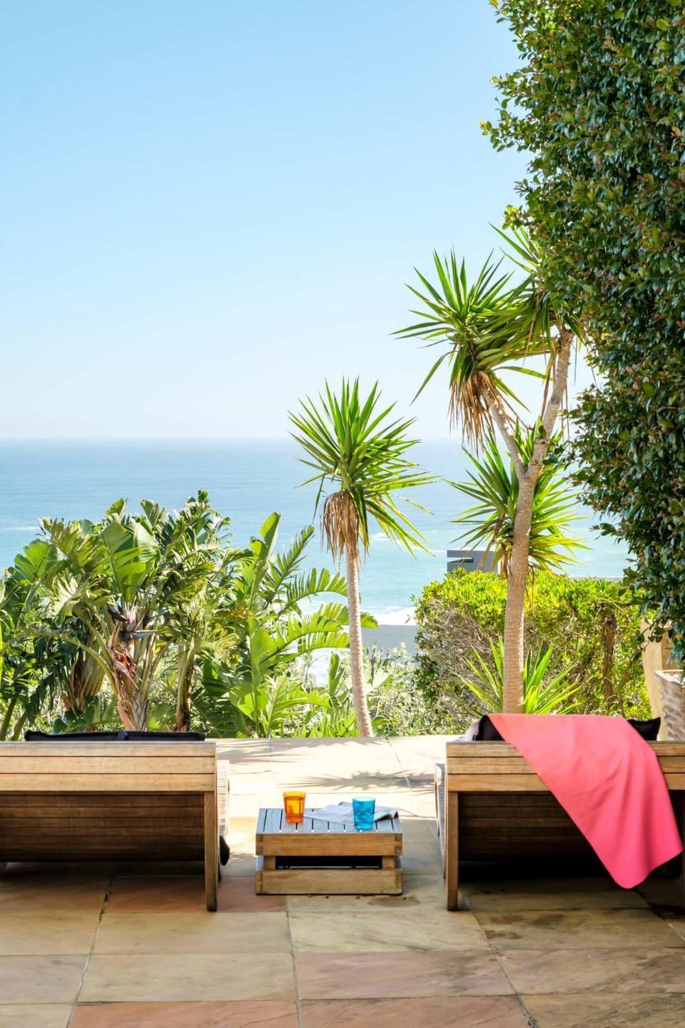Patio, View (from property/room), Balcony/Terrace, Balcony/Terrace, Garden view, Sea view, towels