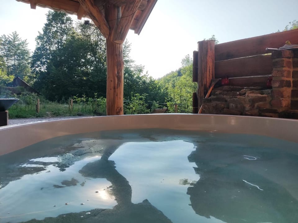 Natural landscape, Hot Tub, Hot Tub, Sunset