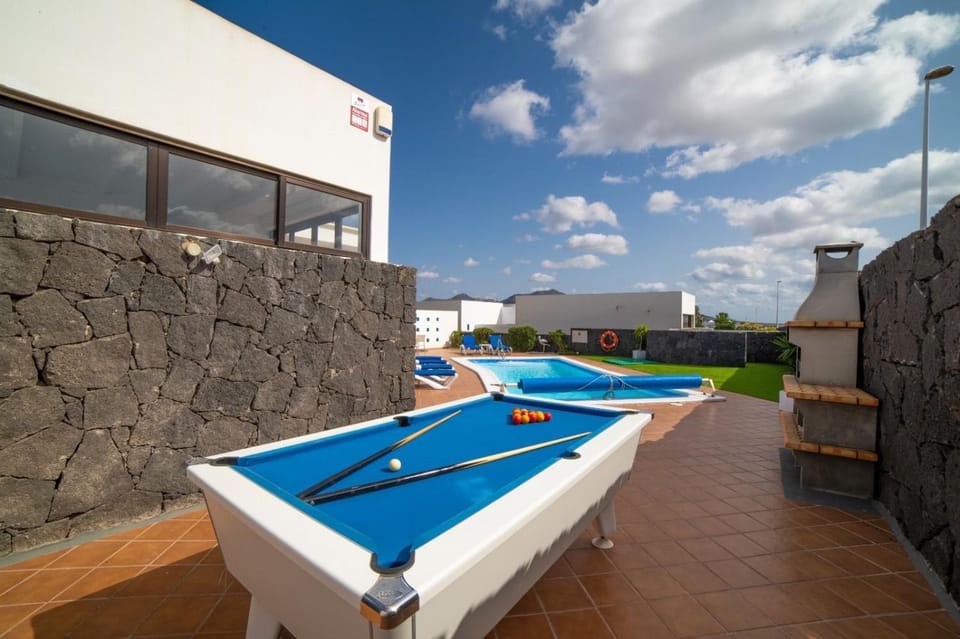 Property building, Living room, Swimming pool