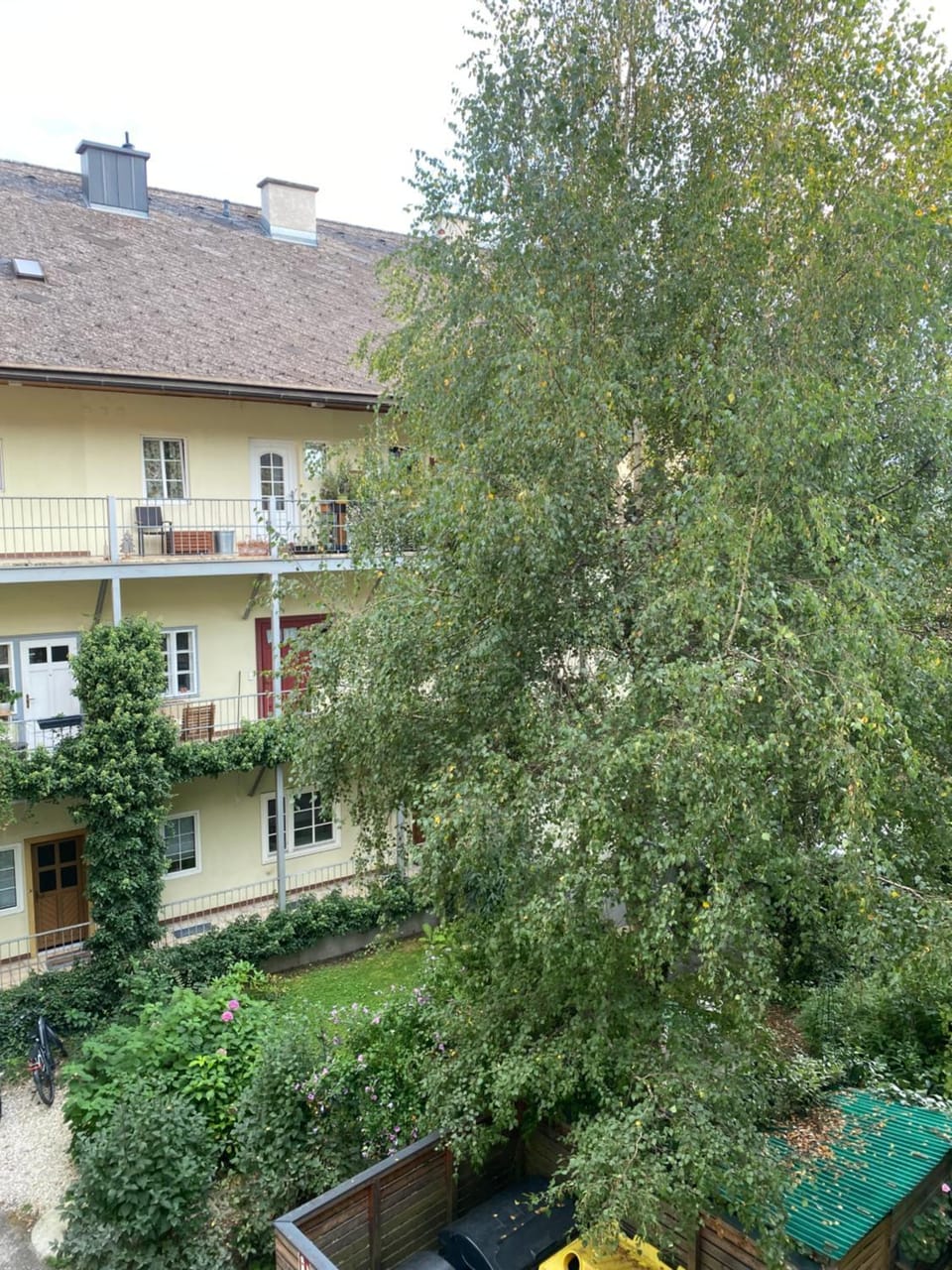 Property building, Garden view