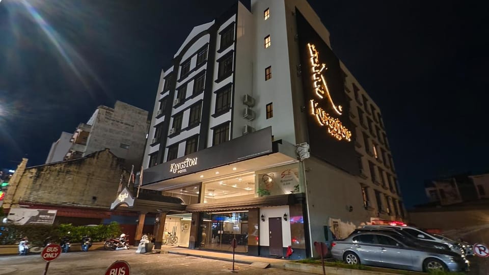 Property building, Facade/entrance, Night, Location