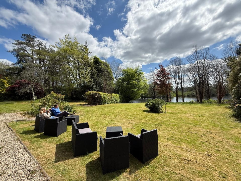Natural landscape, Garden, Seating area, Garden view