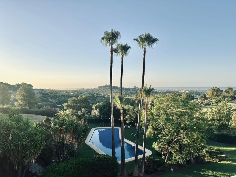 Day, Natural landscape, Garden, Garden view, Pool view, Sea view, Swimming pool