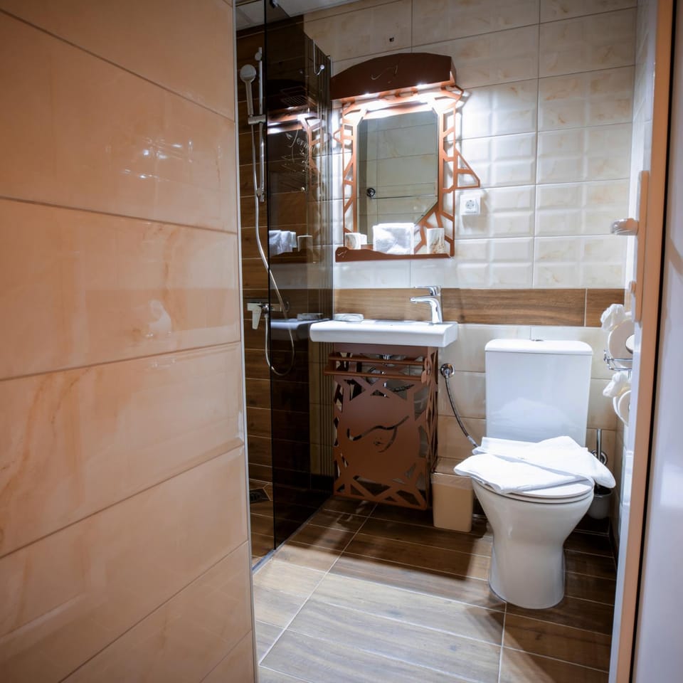 Shower, Toilet, Bathroom, bidet, towels