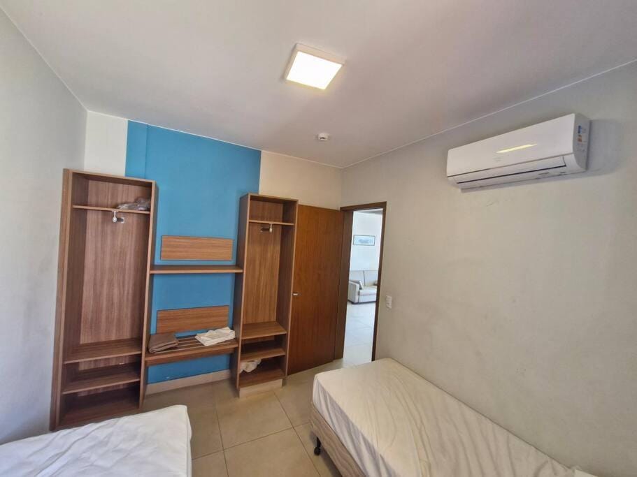 Bed, Bedroom, wardrobe, air conditioner