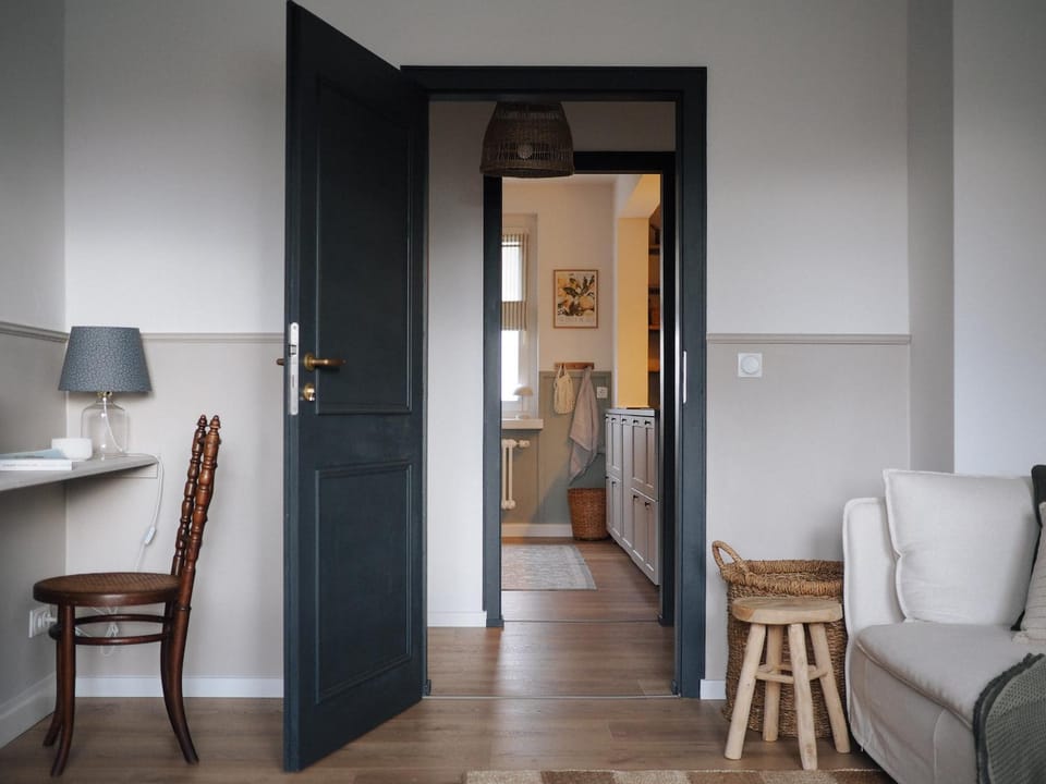 Living room, kitchen