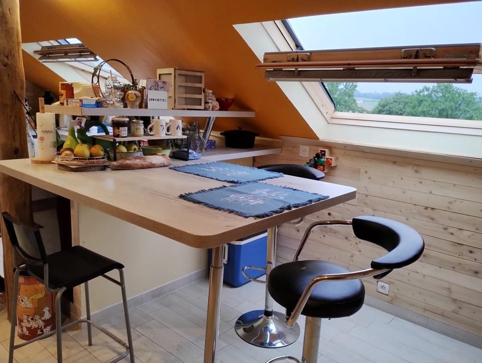 Kitchen or kitchenette, Dining area