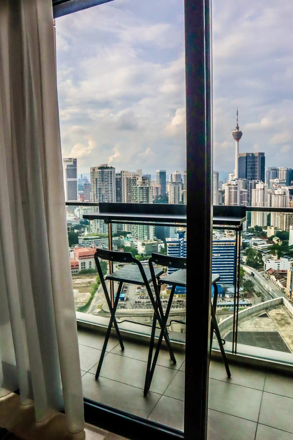 Day, View (from property/room), Balcony/Terrace, Seating area, City view