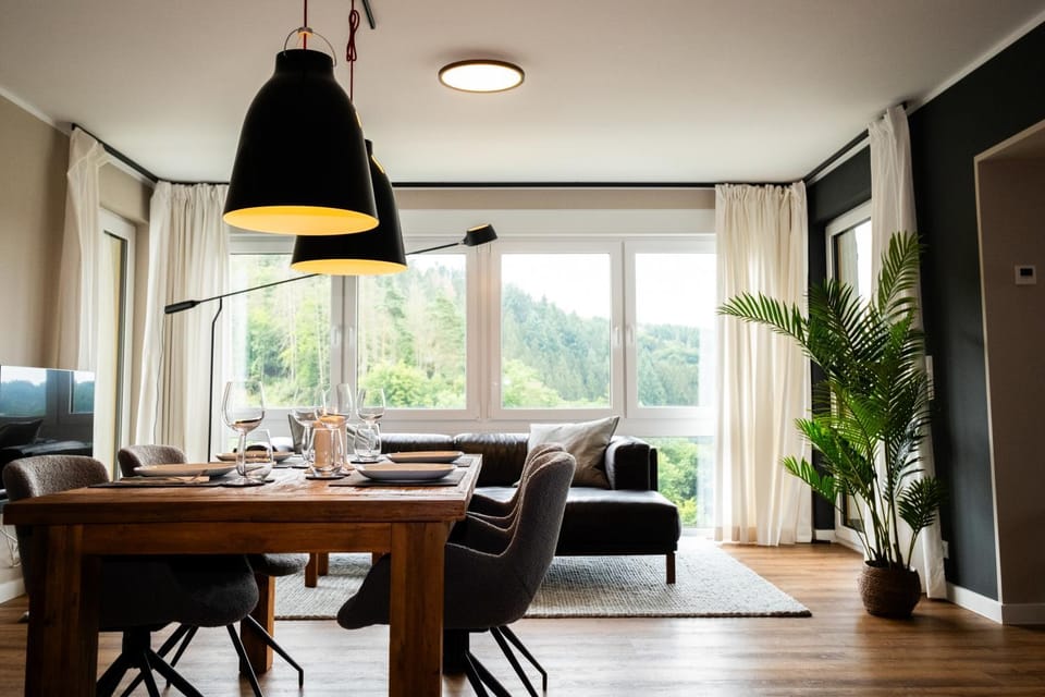 Living room, Seating area, Dining area