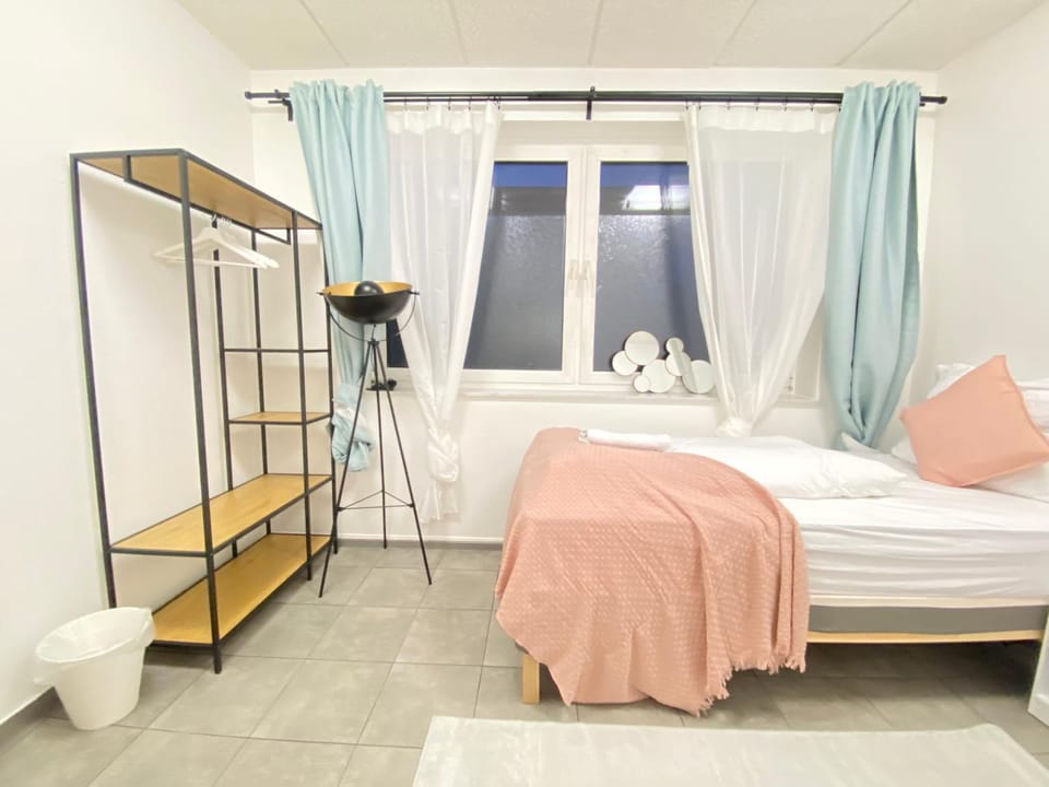 Bed, Photo of the whole room, Bedroom, towels, wardrobe