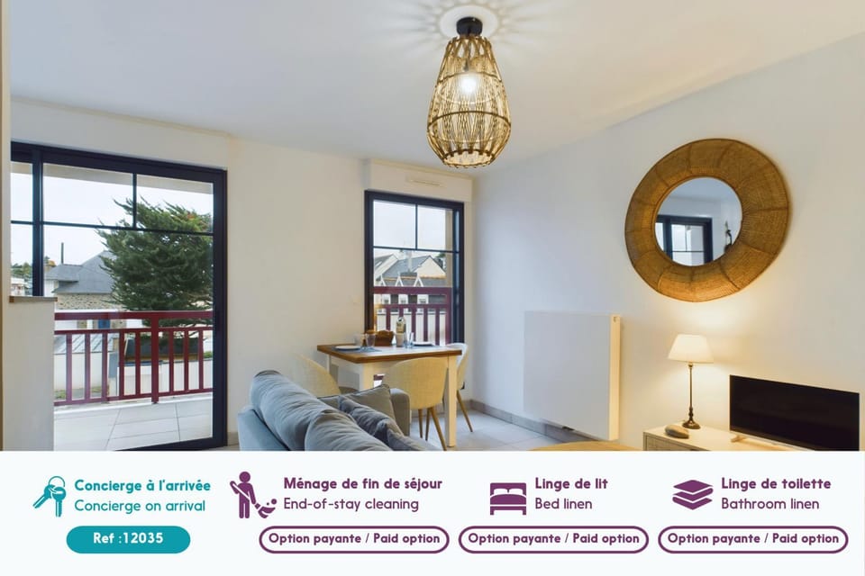 Appart pour 2 - 50 m de la plage du Val André Apartment in Brittany