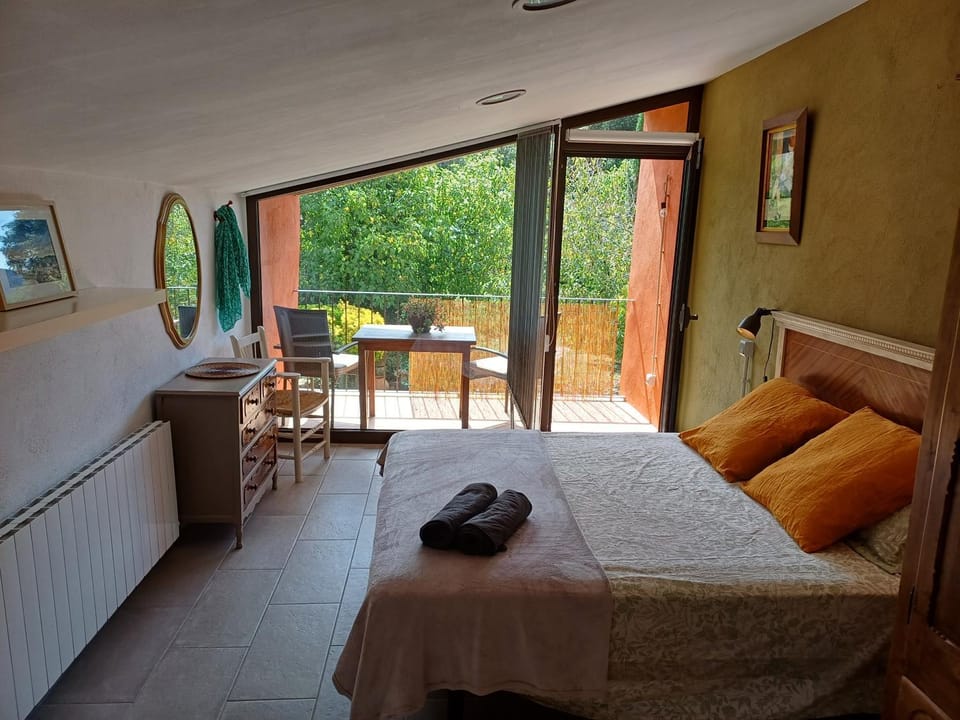 Balcony/Terrace, Bedroom, Garden view, wardrobe