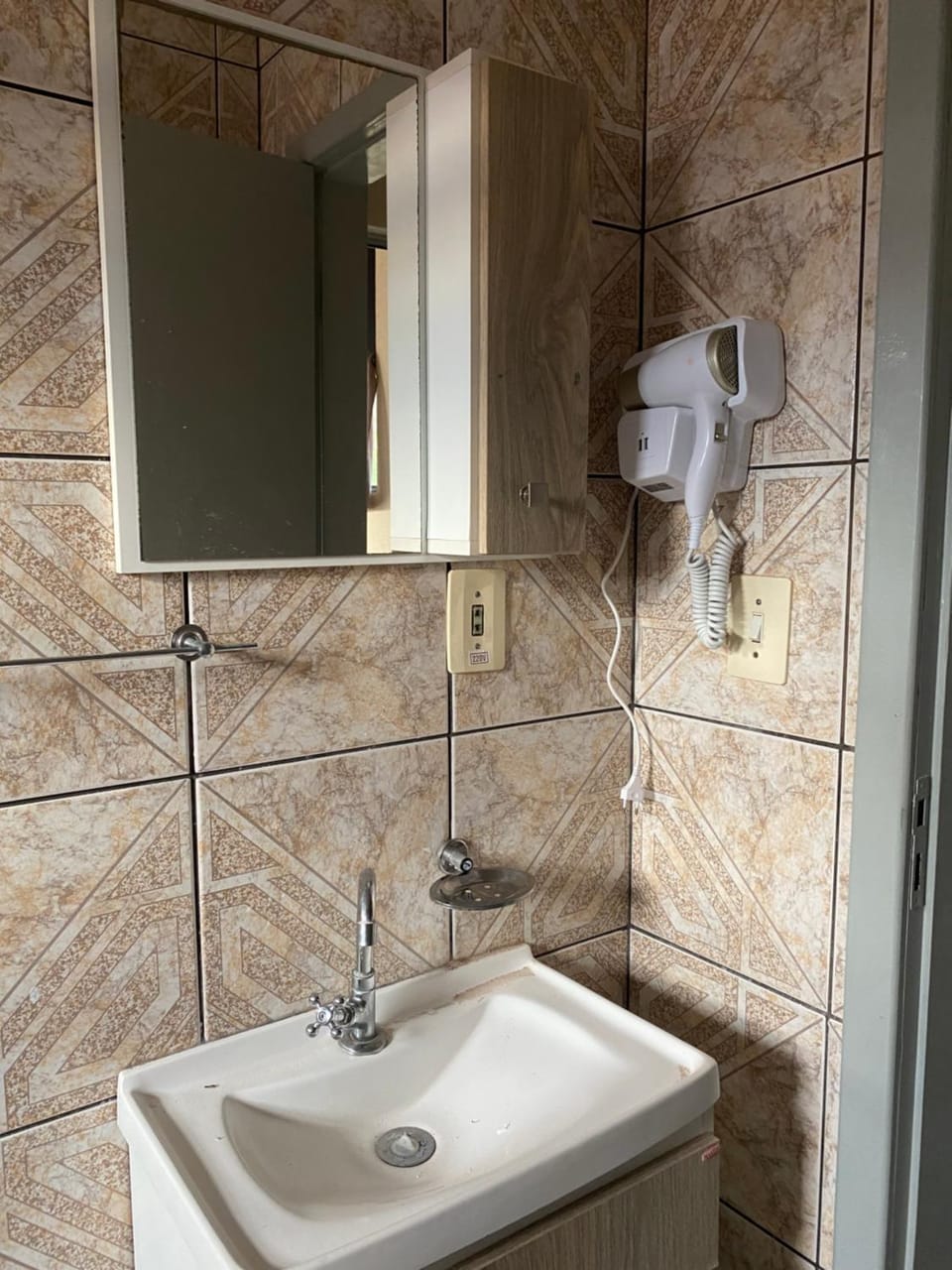 Bathroom, hair dryier