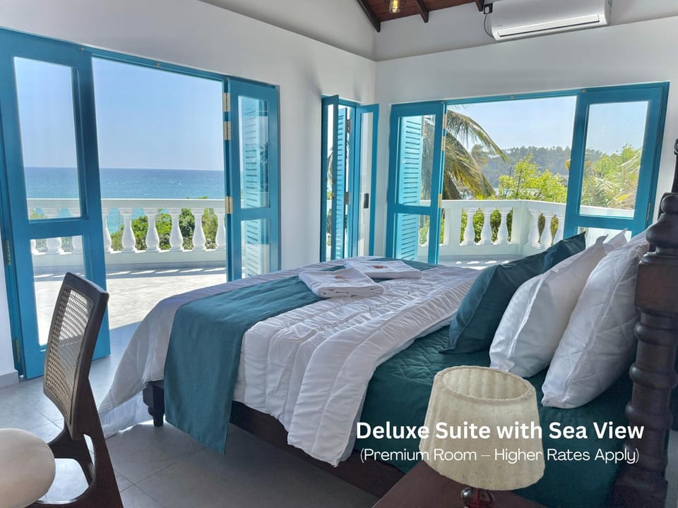 Bed, Bedroom, Sea view, air conditioner