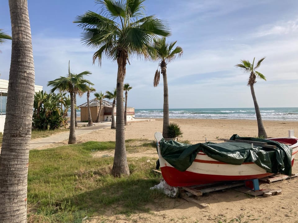Nearby landmark, Natural landscape, Beach, Sea view, sunbed