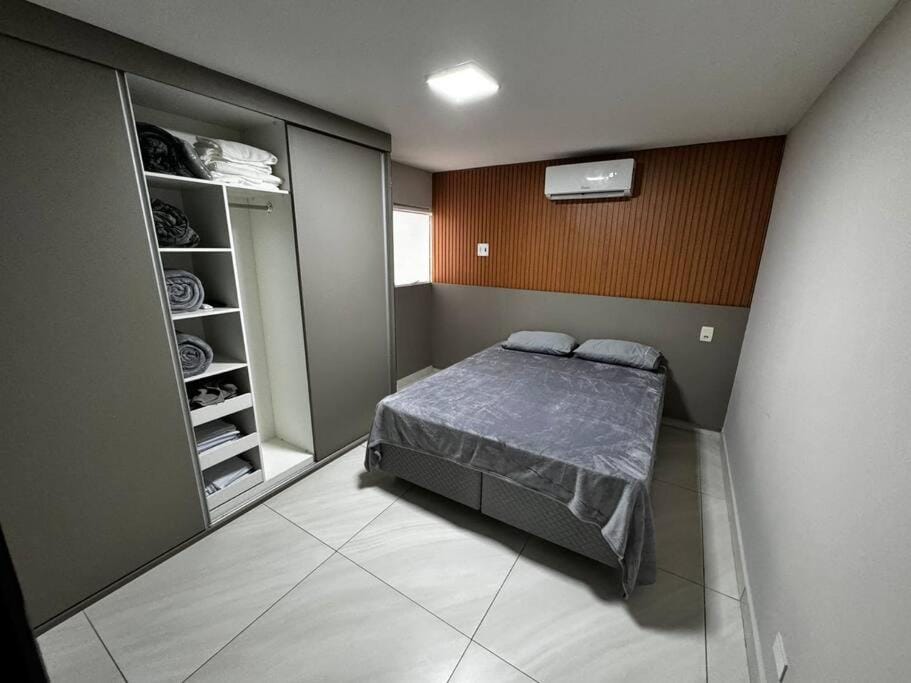 Bed, Photo of the whole room, Bedroom, wardrobe, air conditioner