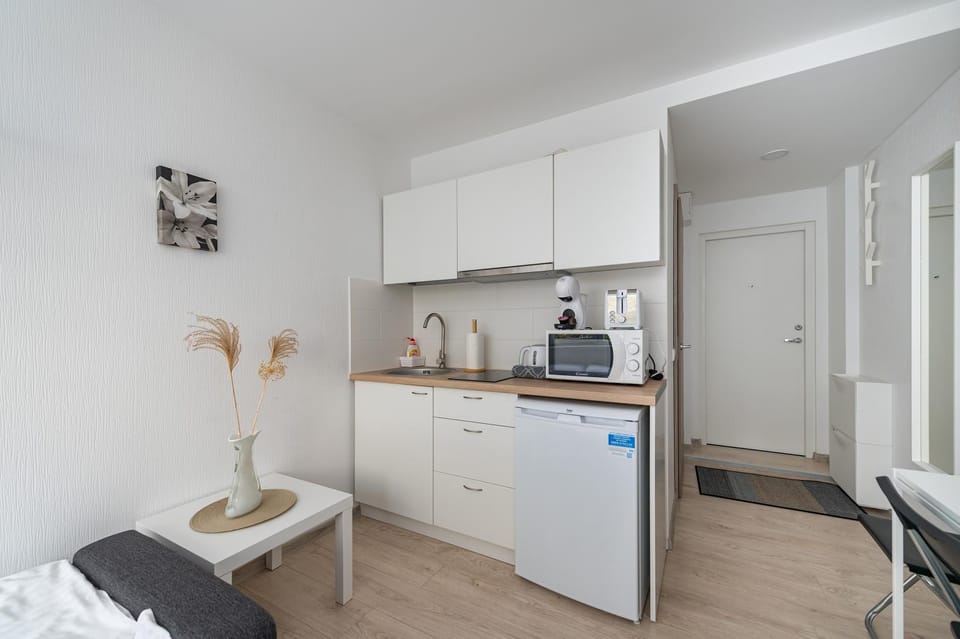 Coffee/tea facilities, Kitchen or kitchenette, Dining area, pet friendly, stove, toaster