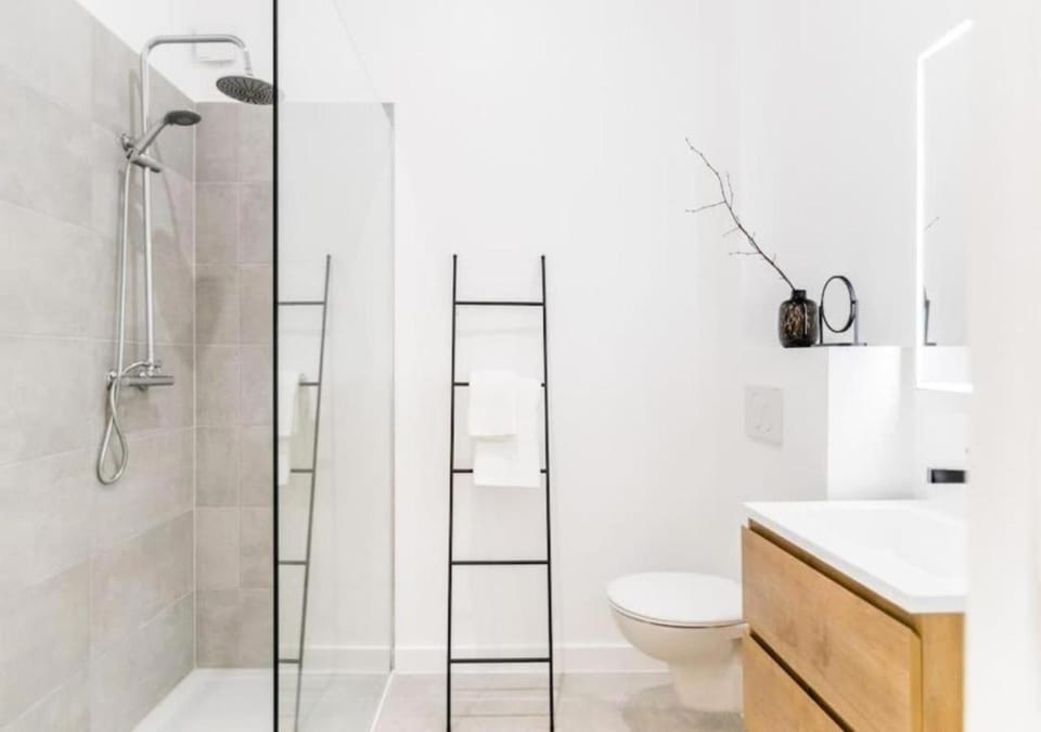 Shower, Toilet, Bathroom, towels