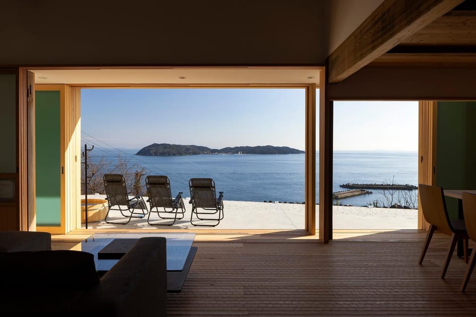 Natural landscape, Living room, Dining area, Sea view