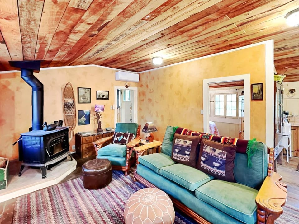 Living room, Seating area, fireplace, furniture, air conditioner