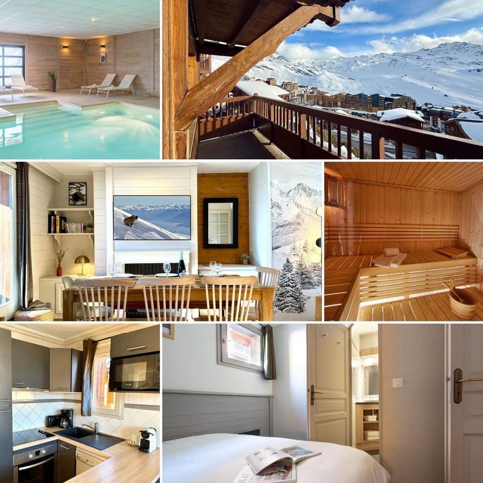 Appartement 6 personnes, balcon, piscine, ski aux pieds Apartment in Les Allues
