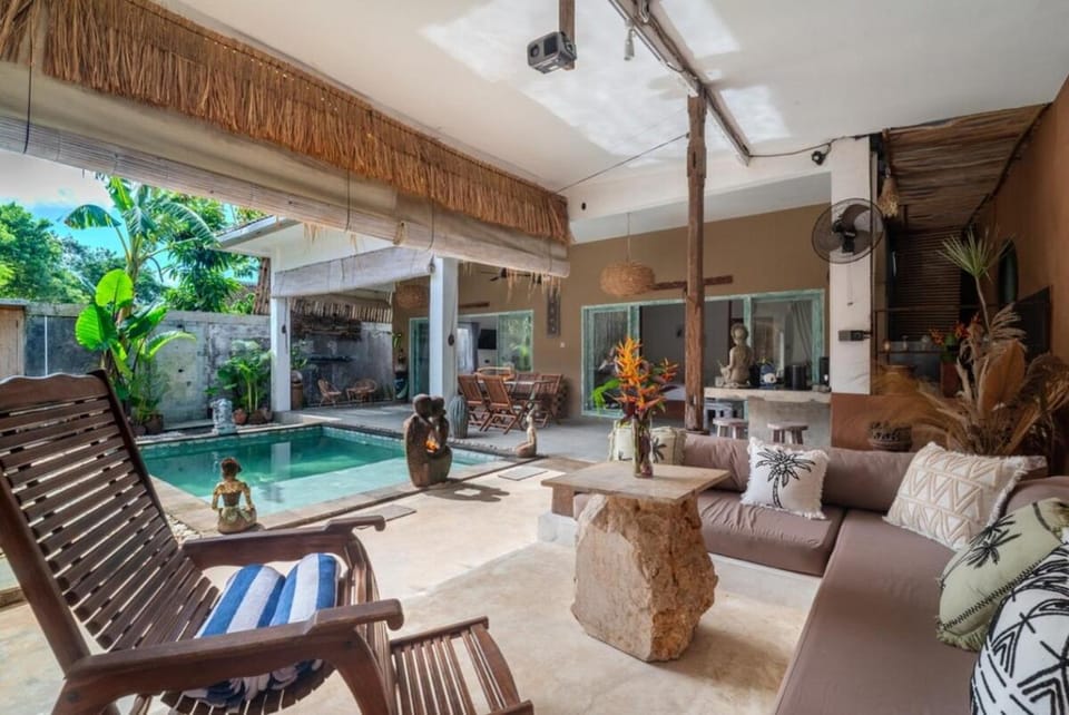 Living room, Seating area, Pool view, Swimming pool